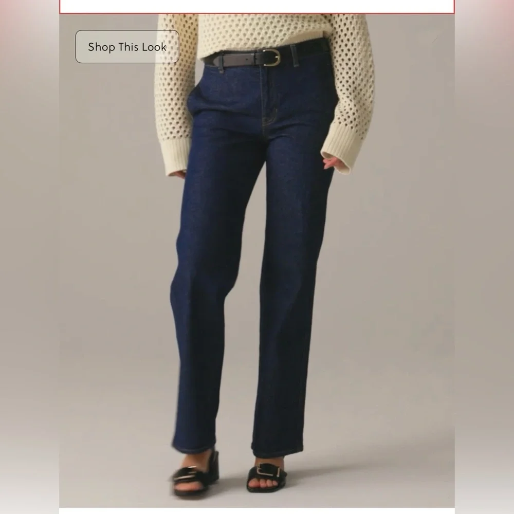 J.Crew Slim-wide Full Length resin rinse sz 24 NWTS $158